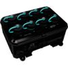 Industrial 8-port unmanaged IP67 Ethernet switch with PoE (RoHS), Includes 4SASO-0001 (IP67 RJ-45 Plug) x 8, 4SASO-0004 (Cap with Tether) x 8 and 4SIO1K0000016 (IP67 Power Plug) x 1ICP DAS